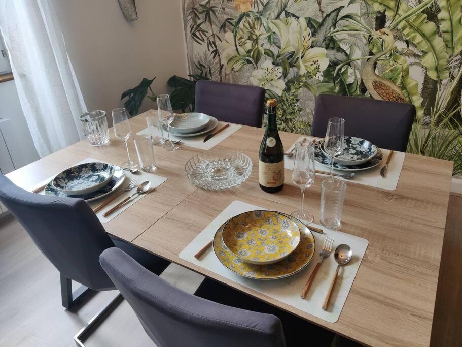 Le Tropica Appartement 2 Chambres, Plein Sud Centre Ville De Vitre Ngoại thất bức ảnh